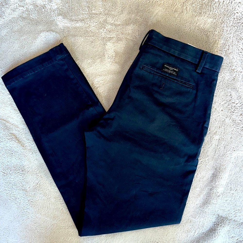 Banana republic navy straight fit dress pants 31X32